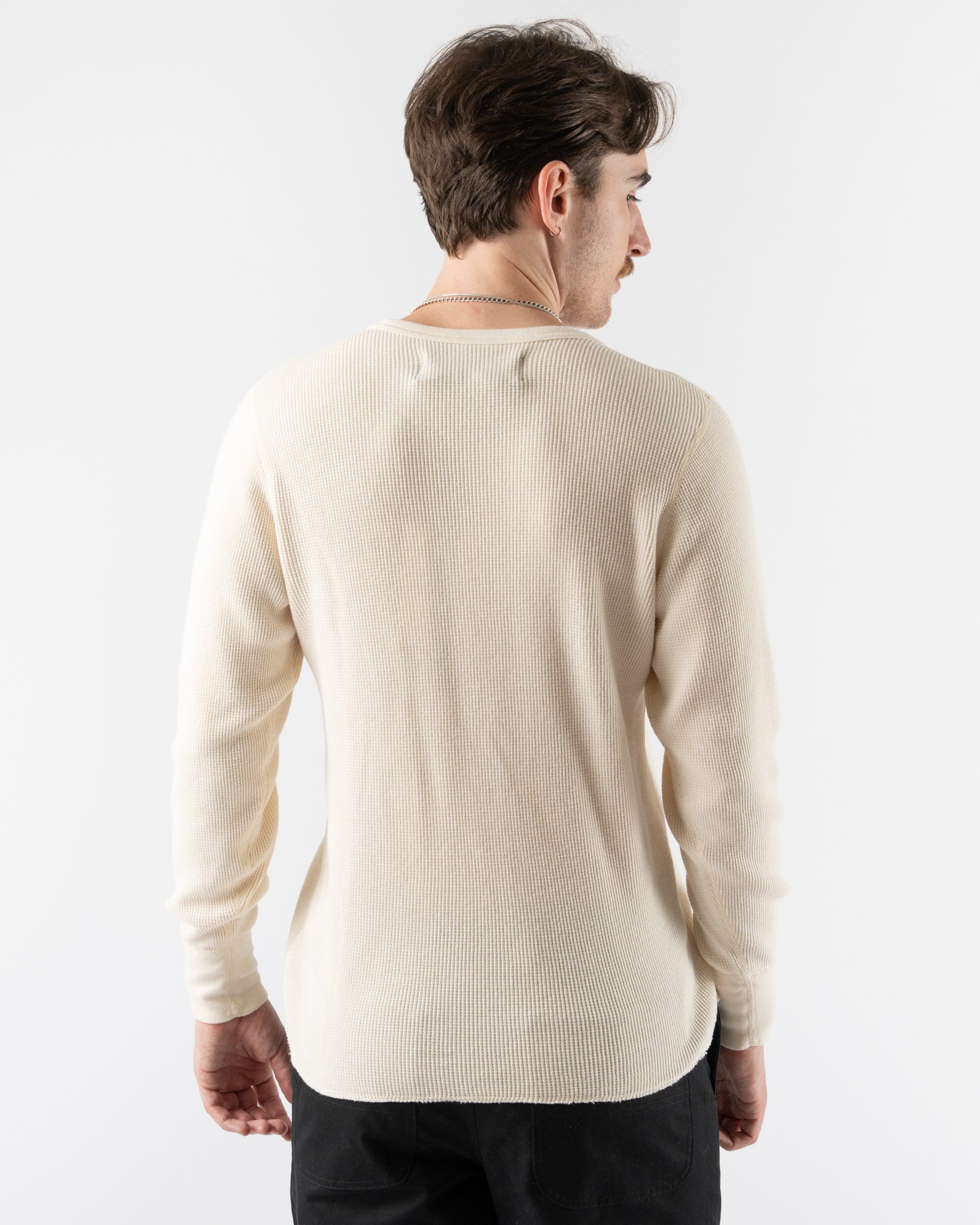 Aaron Levine Thermal Longsleeve in Cream