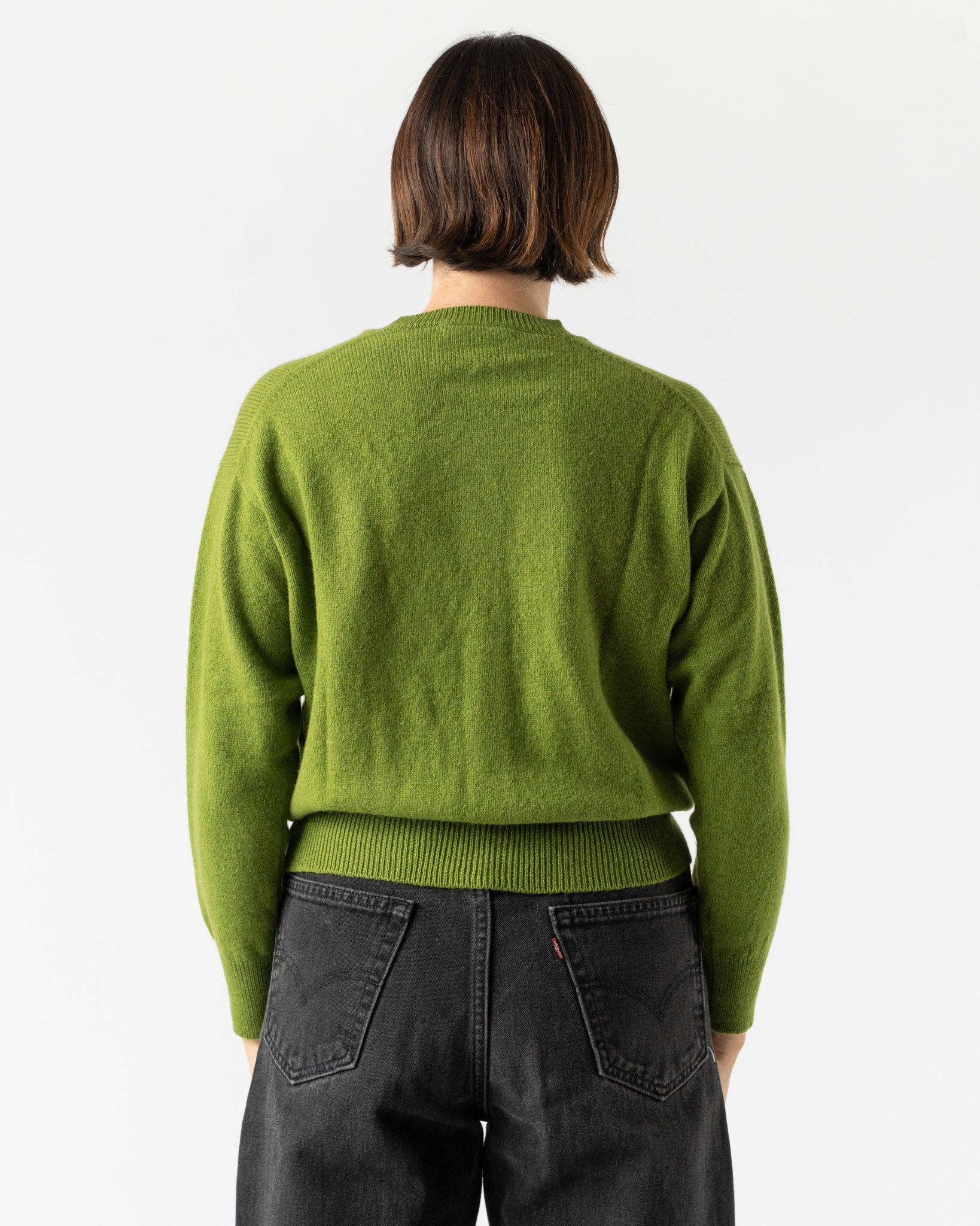 &Daughter Ada Crewneck Cardigan in Green