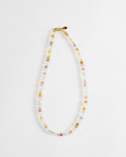 Aileen Gural Light Language Necklace in Pastel Swarovski Crystals