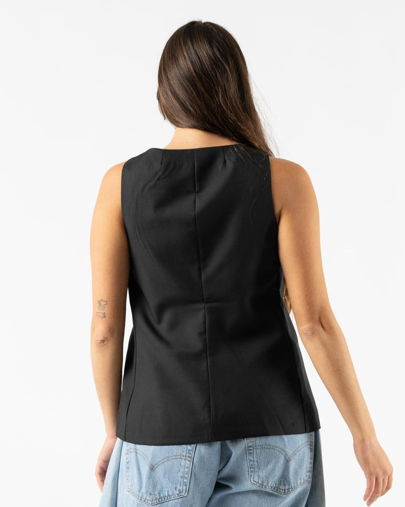 Alex Mill Anna Vest in Rich Black