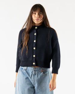 Alex Mill Nico Chunky Cardigan in Dark Navy