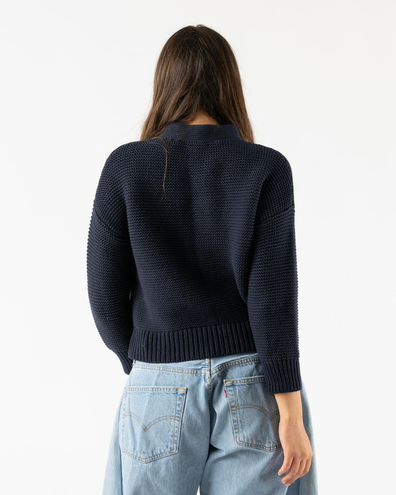 Alex Mill Nico Chunky Cardigan in Dark Navy