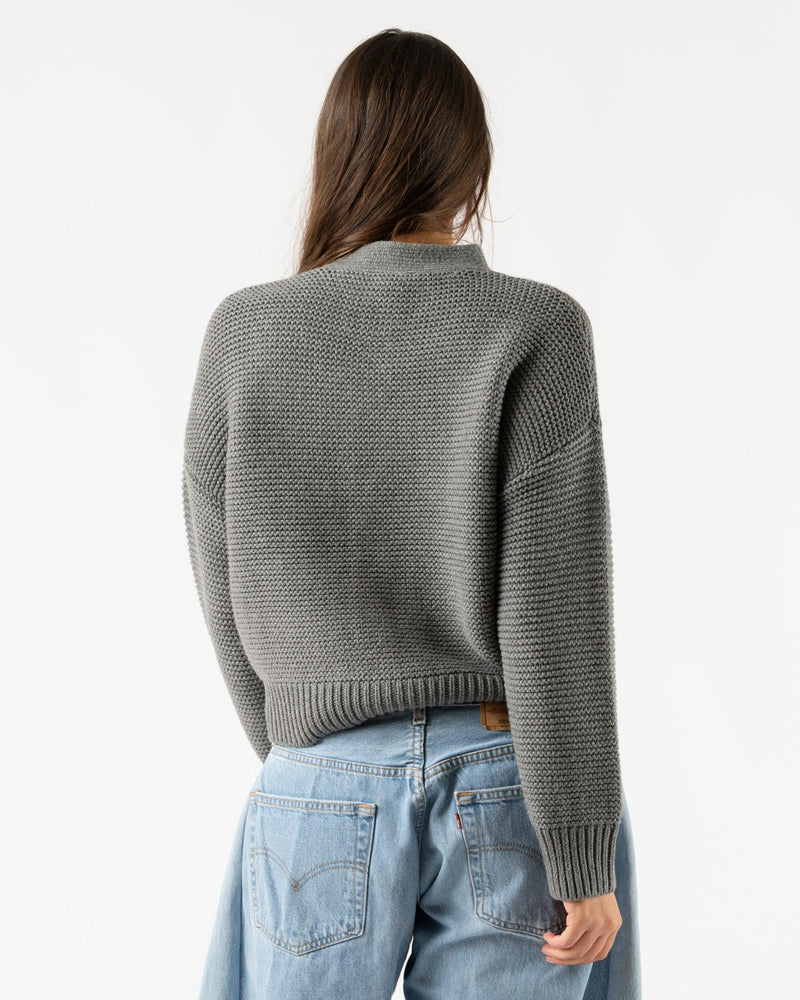 Alex Mill Nico Chunky Cardigan in Heather Grey