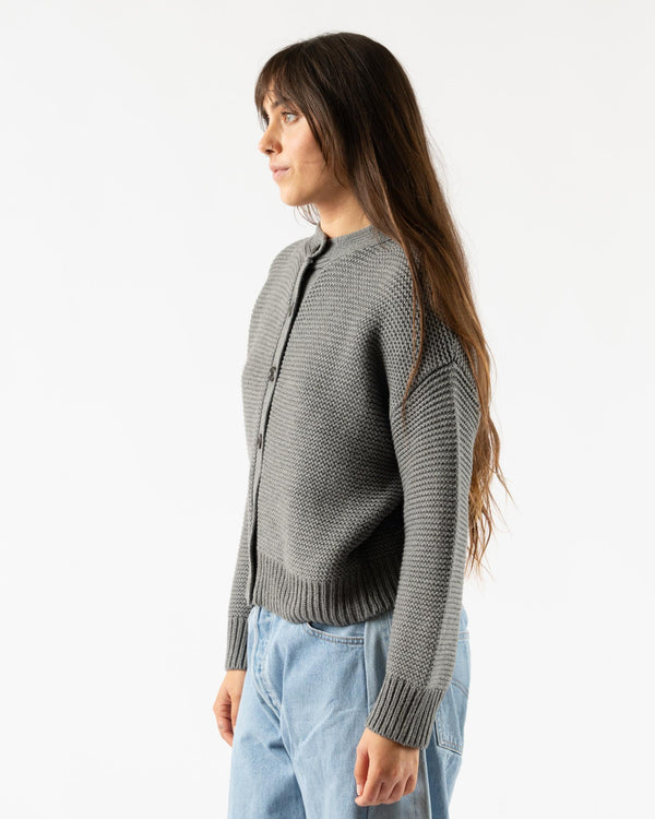 Alex Mill Nico Chunky Cardigan in Heather Grey