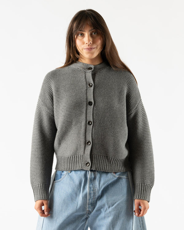 Alex Mill Nico Chunky Cardigan in Heather Grey