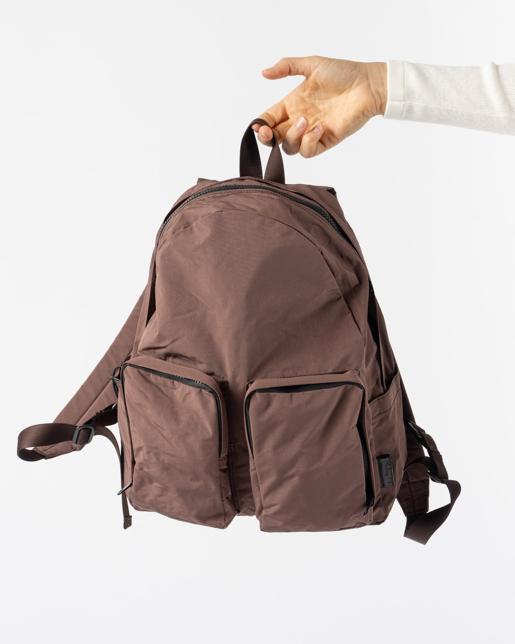 AMIACALVA バッグパック Amiacalva Split Yarn Backpack S in Bordeaux Brown Curated at Jake