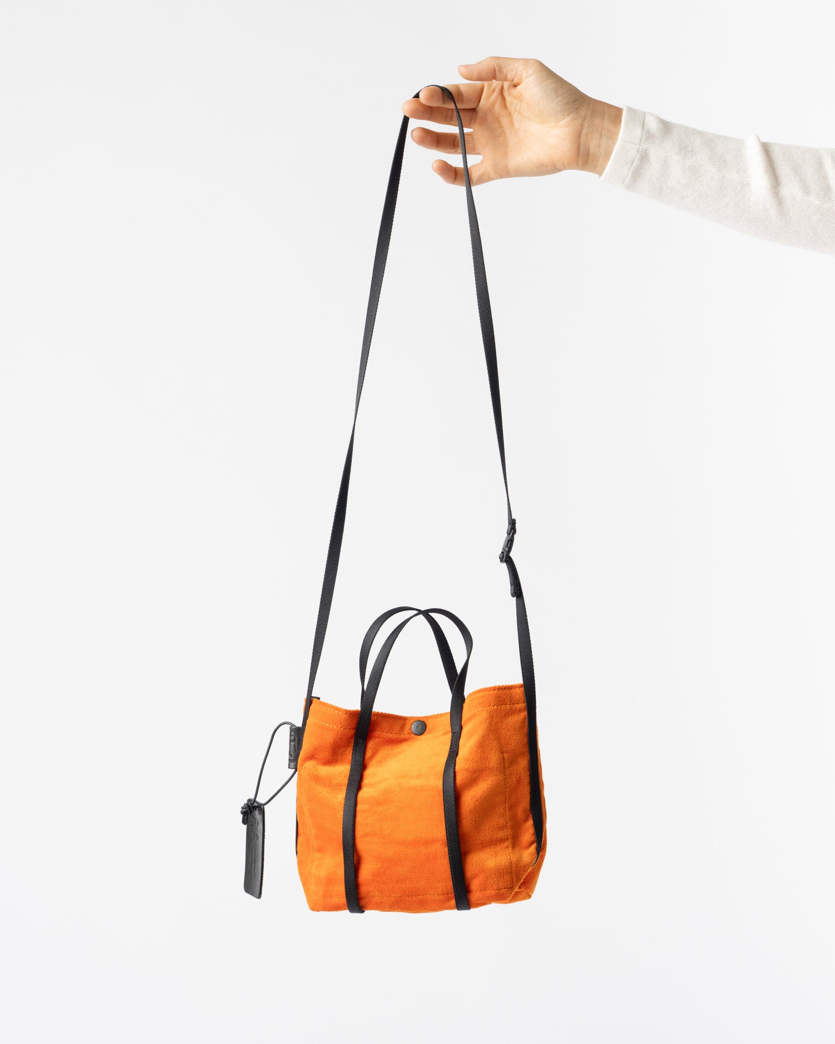 Amiacalva Corduroy 2 way Shoulder Portable Bag in Orange