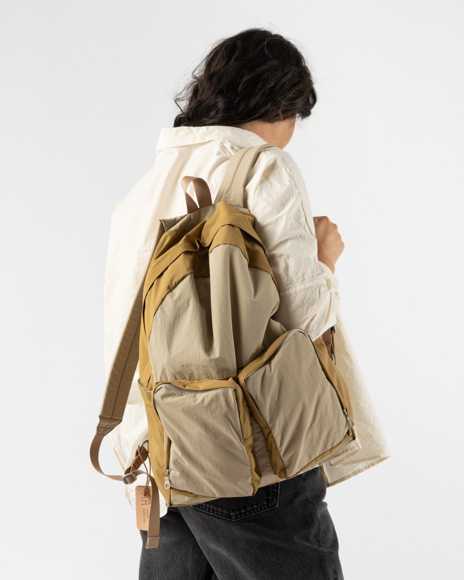 Amiacalva Shrink Nylon Backpack in 2 Tone Curated at Jake and Jones