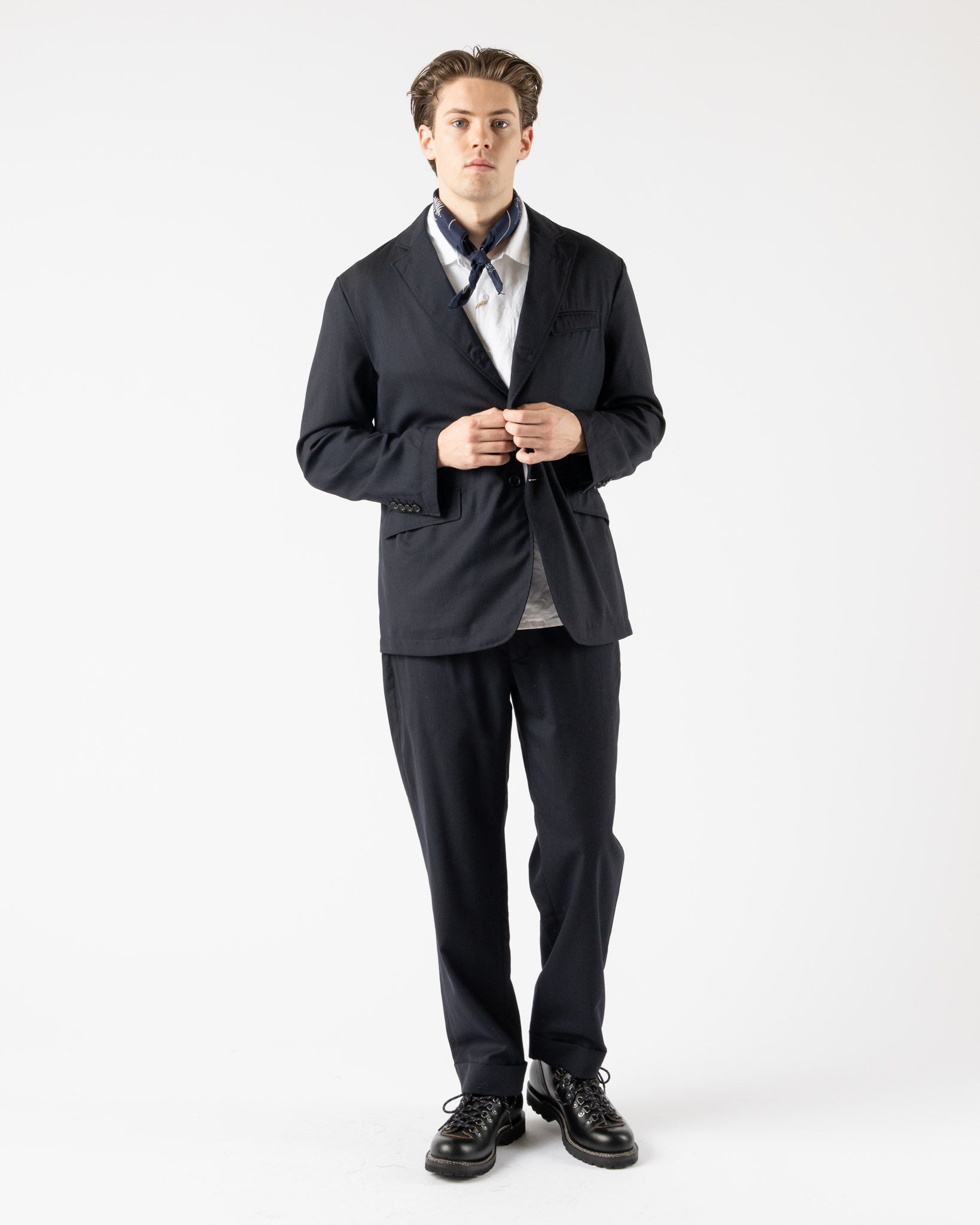 Engineered Garments Andover Jacket in Dark Navy Curated at