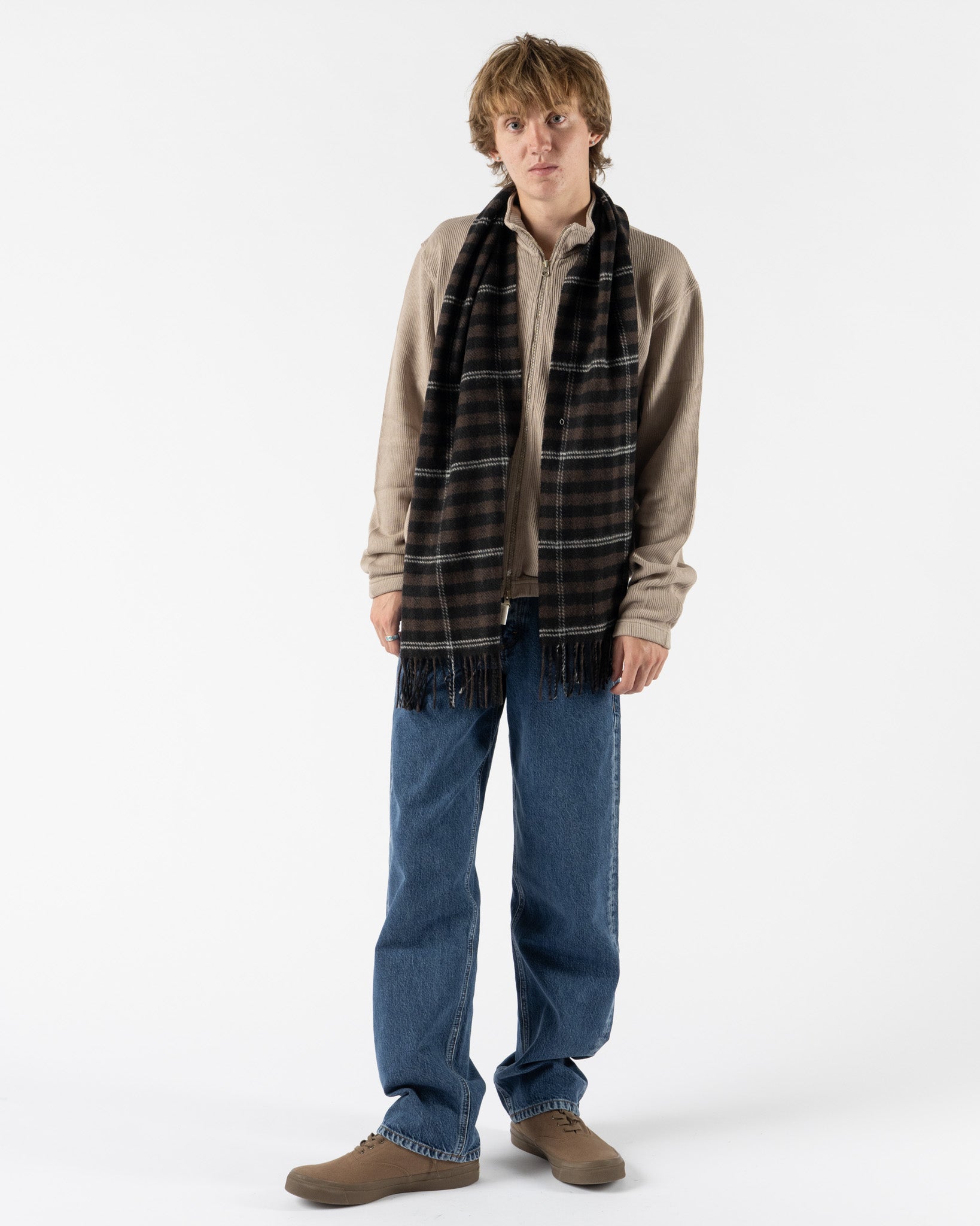 Another Aspect Another Scarf in Dark Check