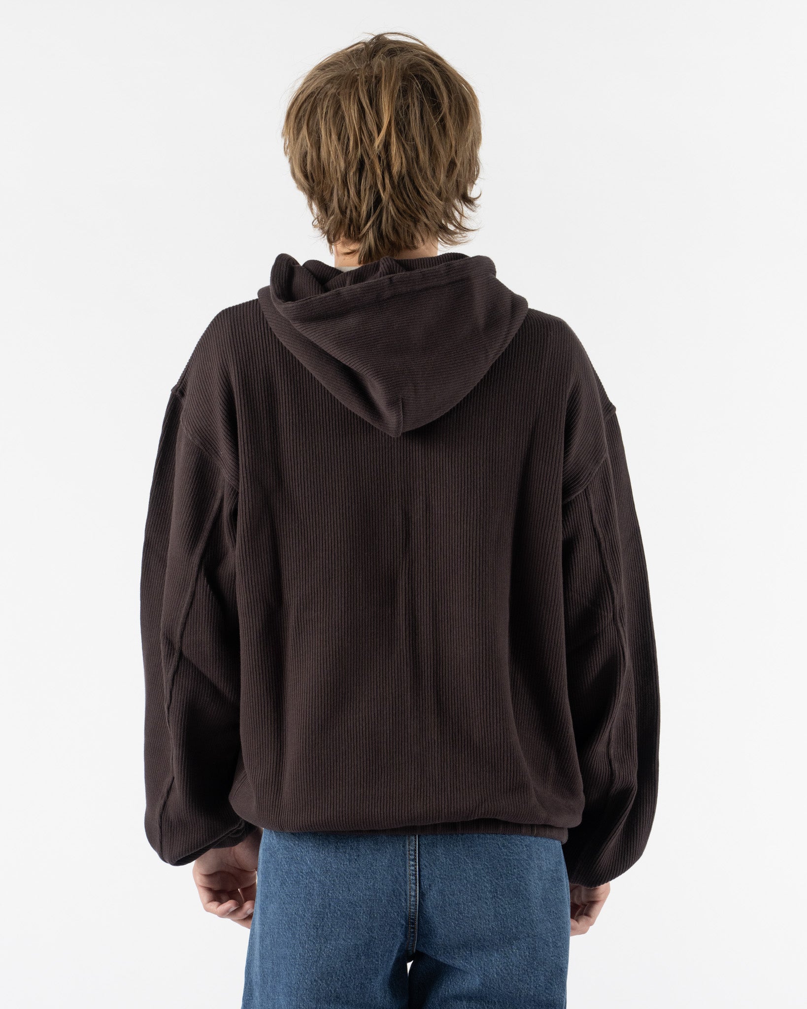 Another Aspect Another Zip Hoodie 1.0 in Dark Brown