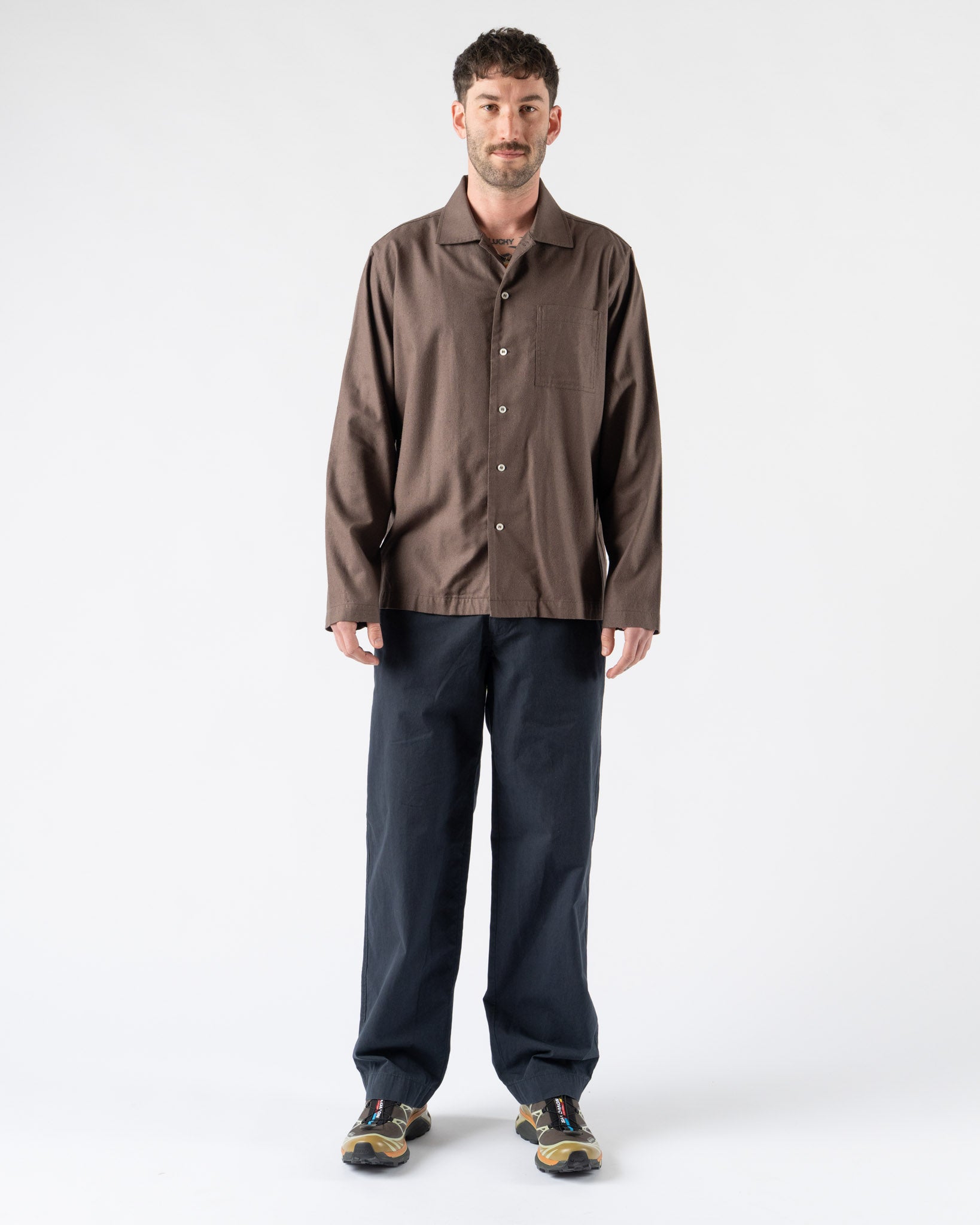 Another Aspect Another Shirt 2.1 in Brown Curated at Jake and Jones
