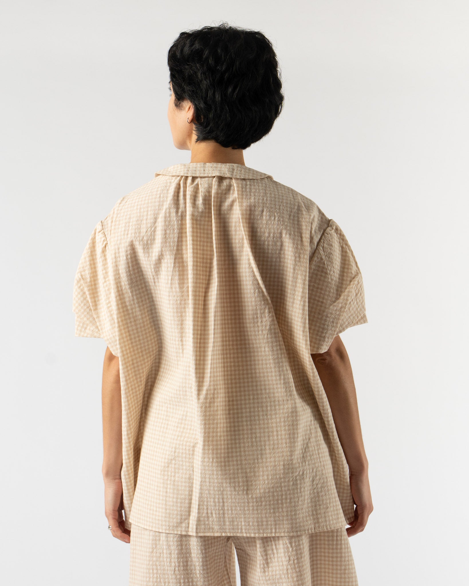 ELEPH Auntie Shirt in Sand Check