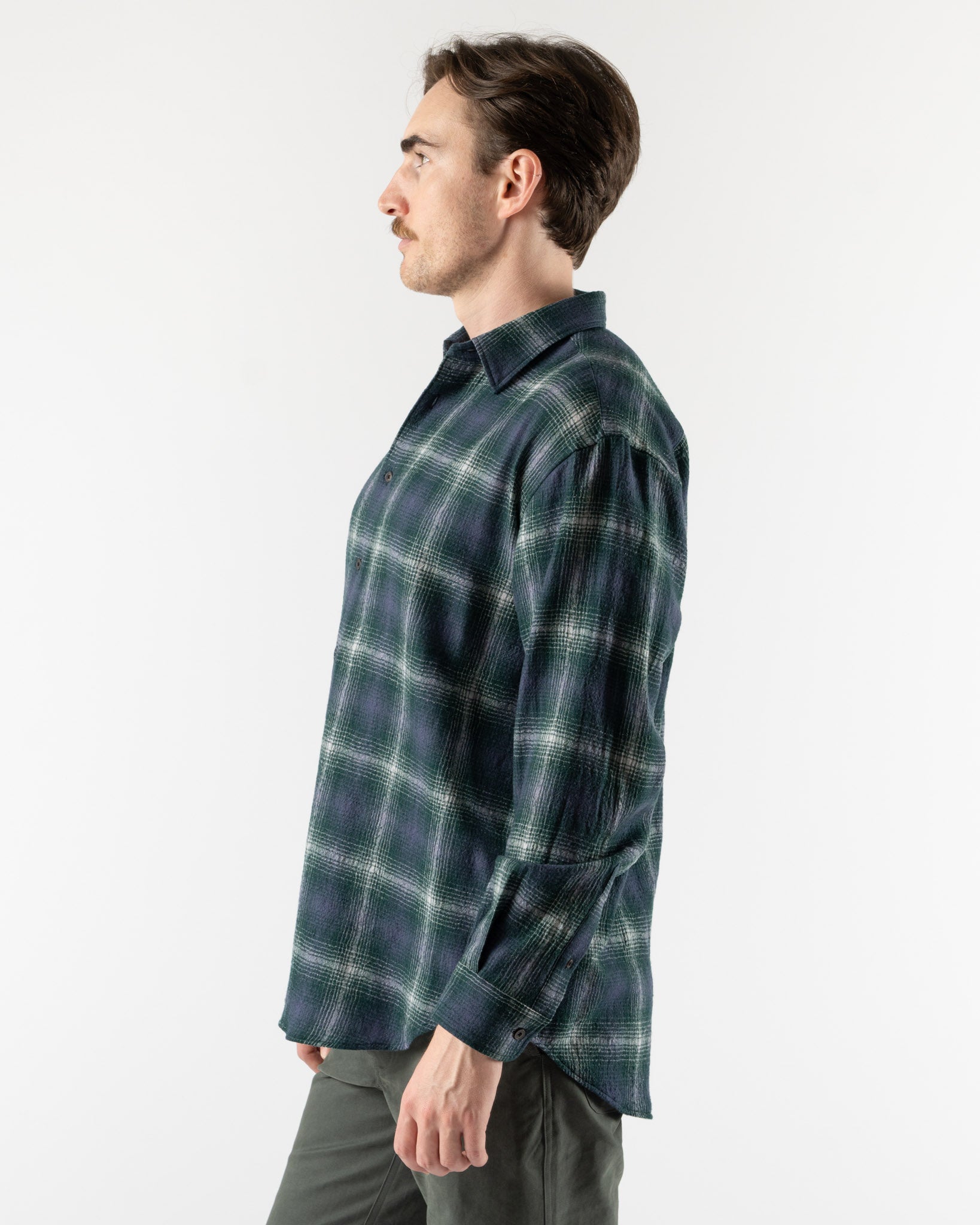 subculture WOOL CHECK SHIRT / GREEN サイズ2 subculture WOOL CHECK SHIRT / GREEN サイズ2 WOOL CHECK SHIRT