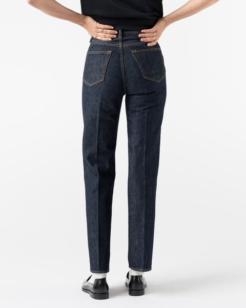 Auralee Hard Twist Denim 5P Pants in Indigo Curated at Jake