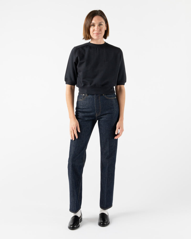 Auralee Hard Twist Denim 5P Pants in Indigo