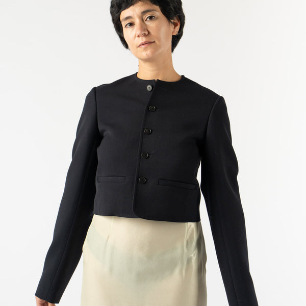 グランド牧場 セレクトセール Auralee High Density Wool Twill Short Jacket in Dark Navy ジャケット・アウター