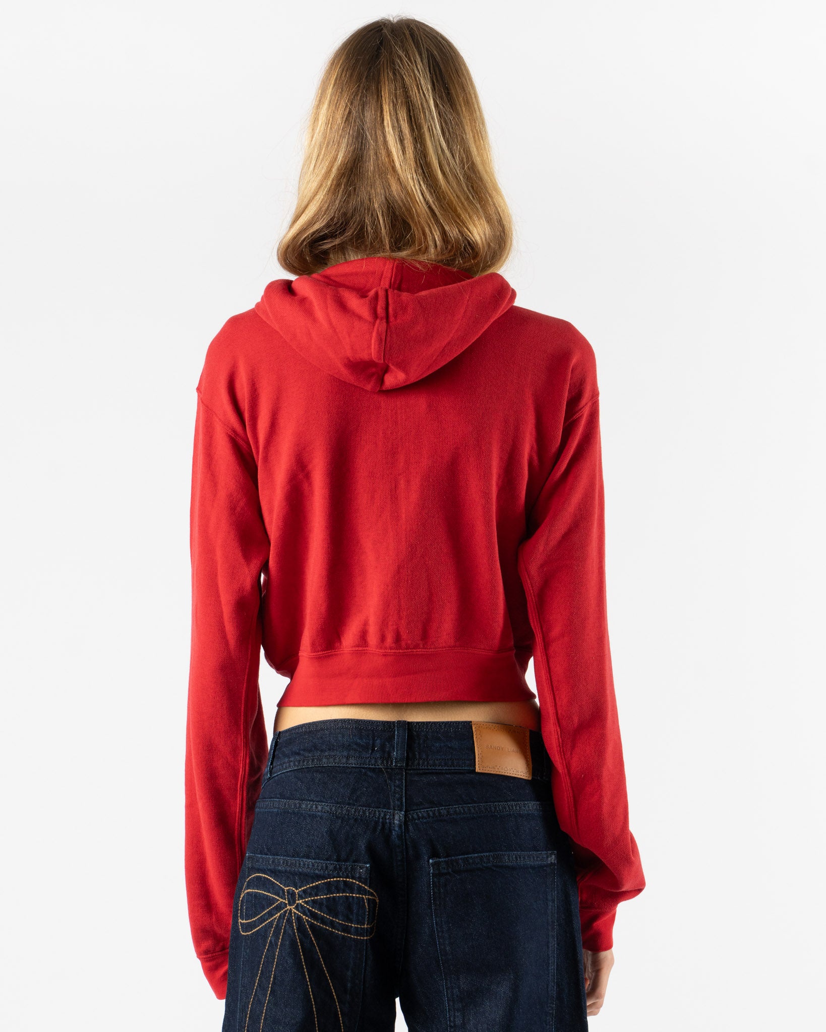 Auralee High Twist Parka Jacket in Red