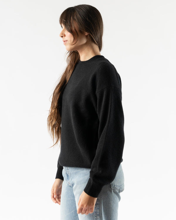 Auralee Baby Cashmere Knit Pull Over in Top Black