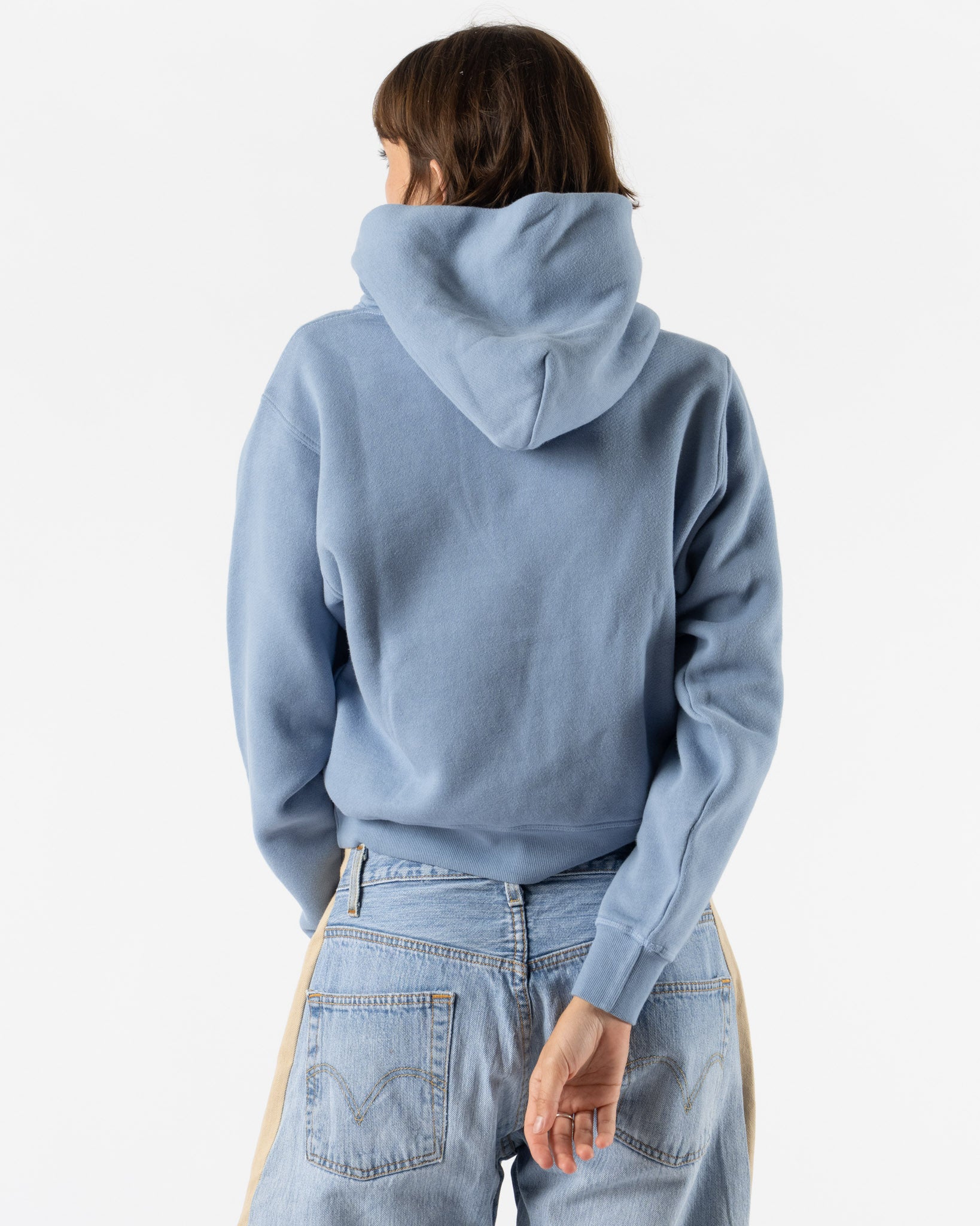 B Sides Hoodie in Chalk Blue Overdye