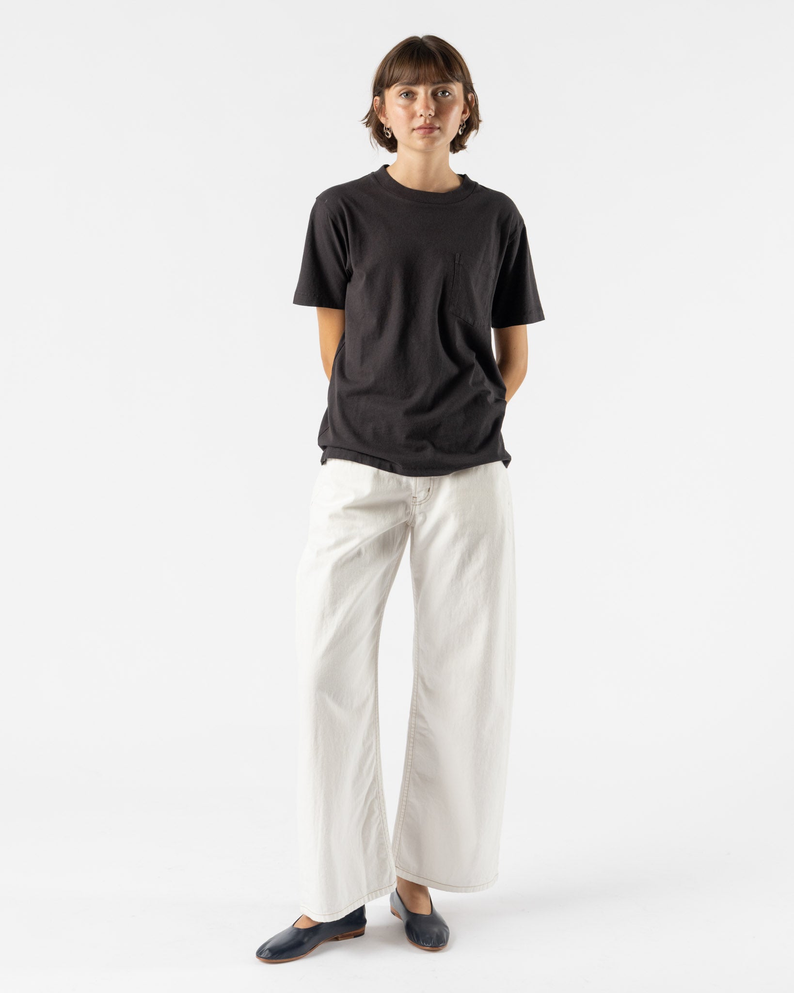 B Sides Floppy Jean in Chalk White