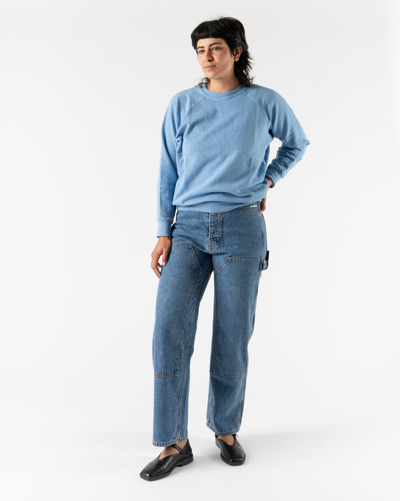 B Sides Crewneck Sweatshirt in Arlo Blue