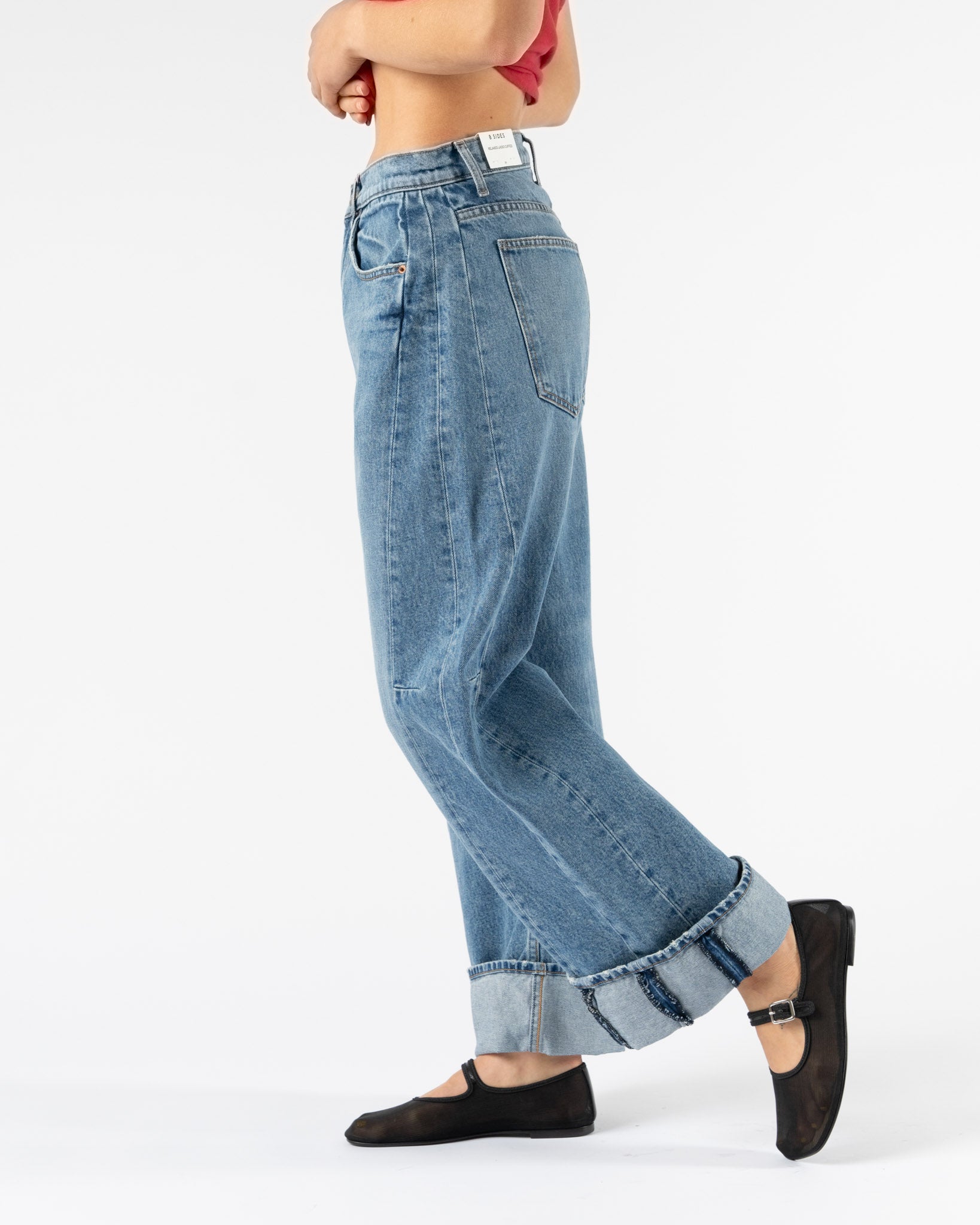 B Sides Relaxed Lasso Cuffed in Jane Wash