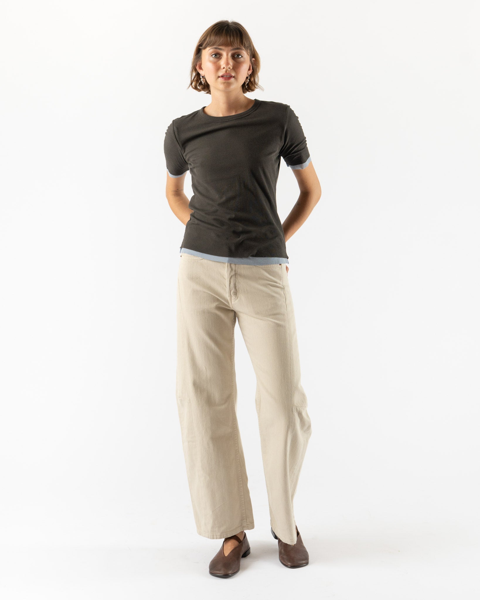 B Sides Slim Lasso in Chalk Overdye