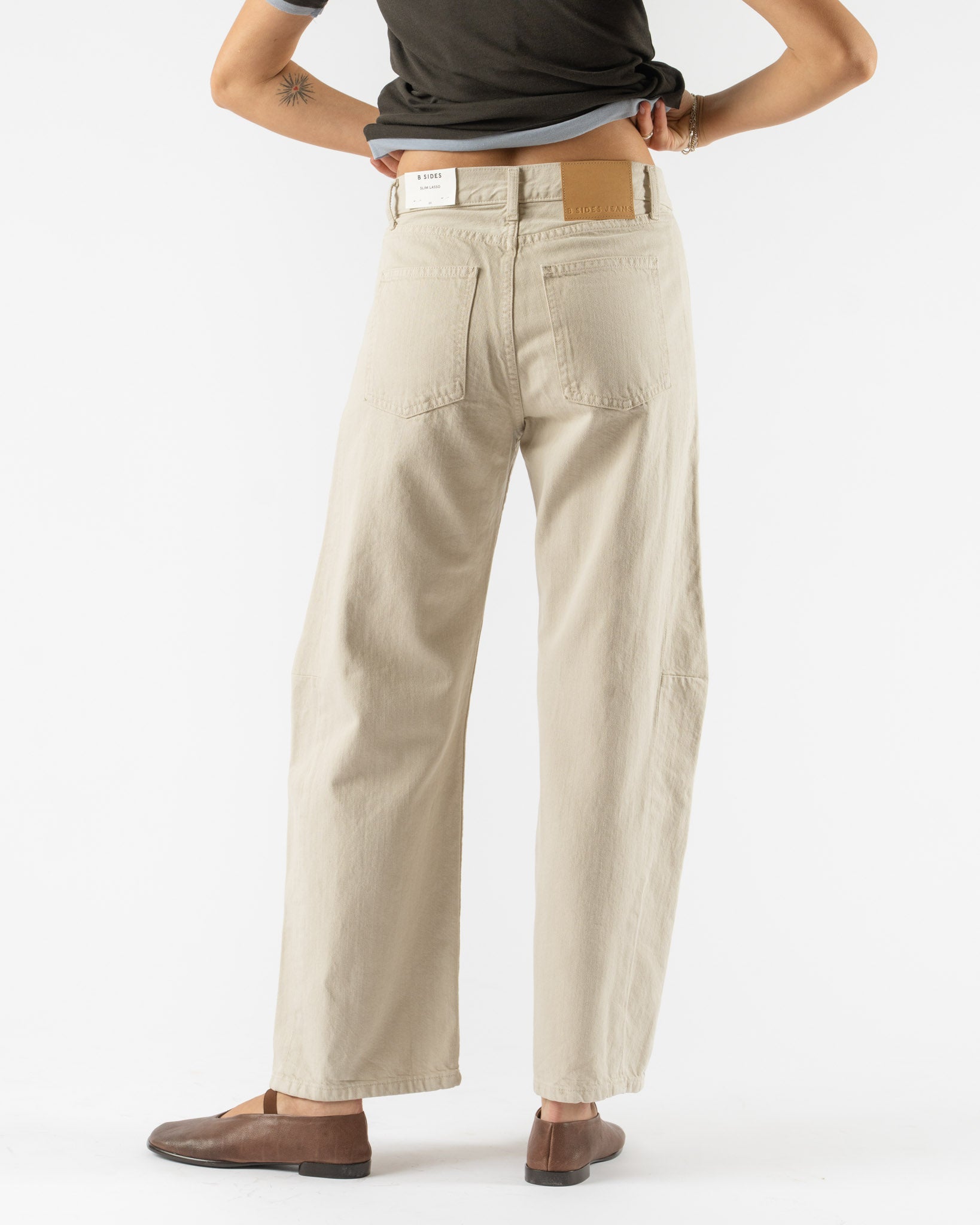 B Sides Slim Lasso in Chalk Overdye