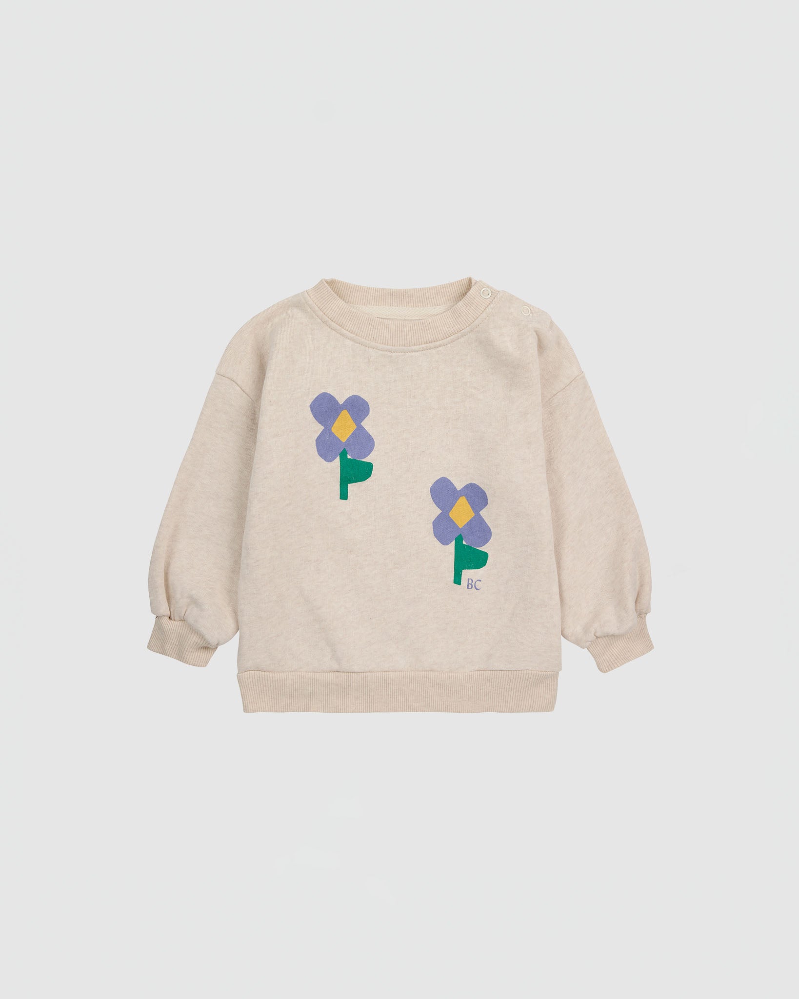 Bobo Choses Baby Pansy Flower Sweatshirt