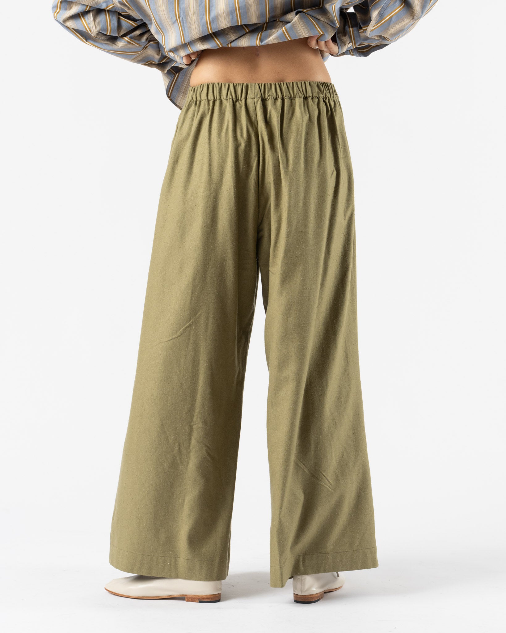 Baserange Avi Pants in Lua Green