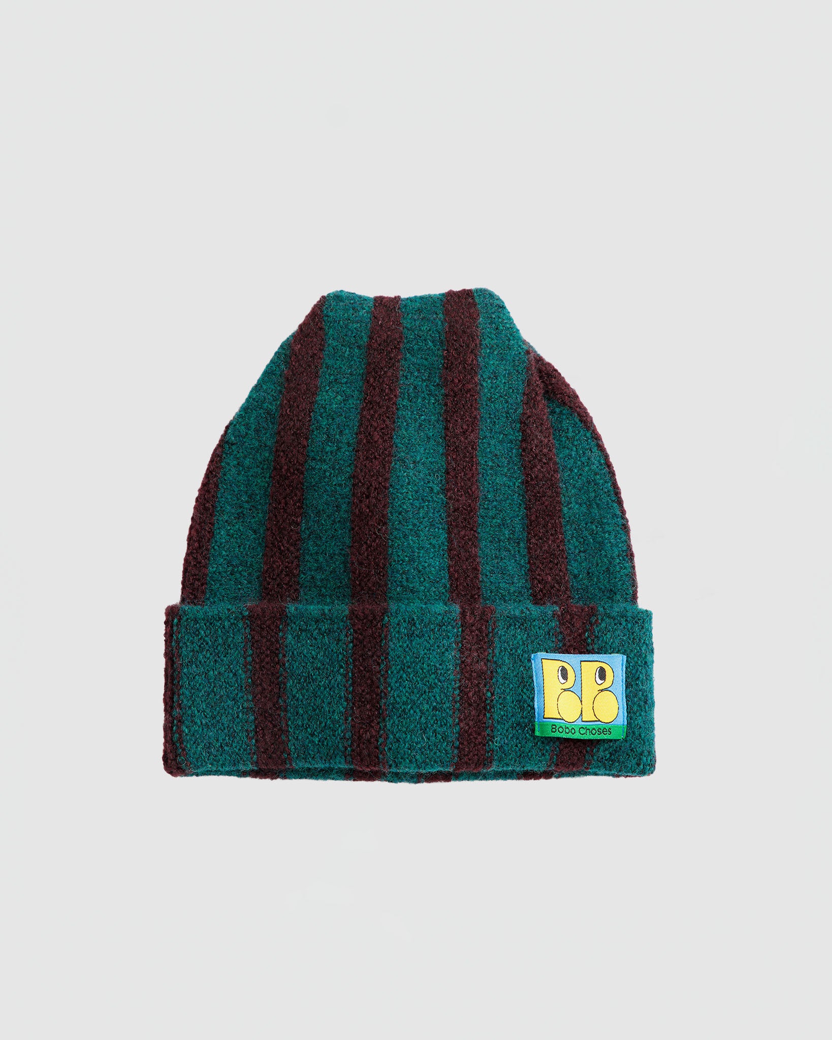 Bobo Choses Tag Knitted Beanie Dark Green