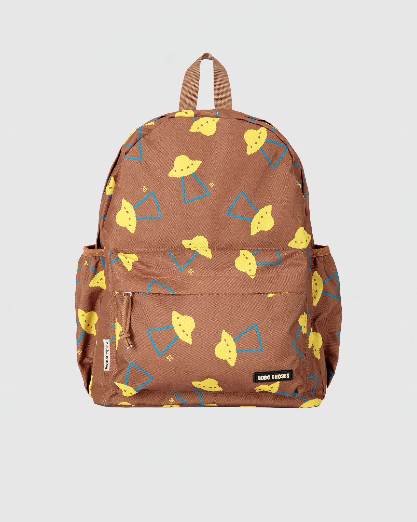 Bobo Choses Pixel Abduction All Over Backpack in Brown 6