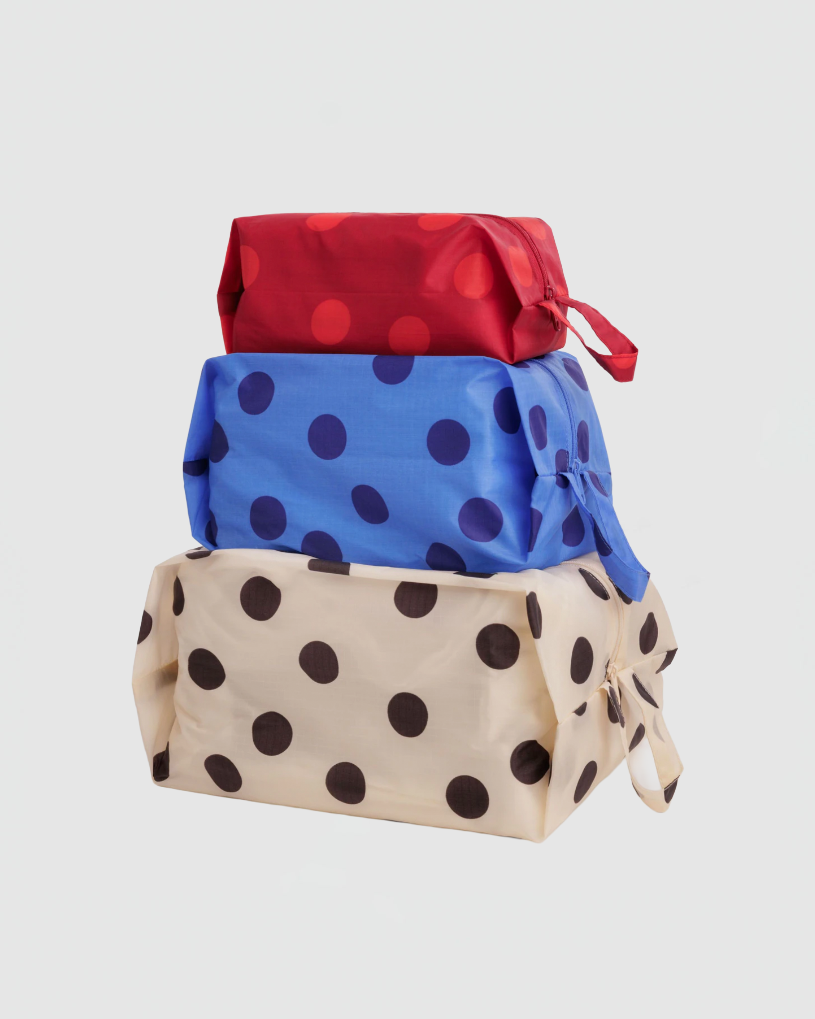 Baggu 3D Zip Set in Polka Dot Mix