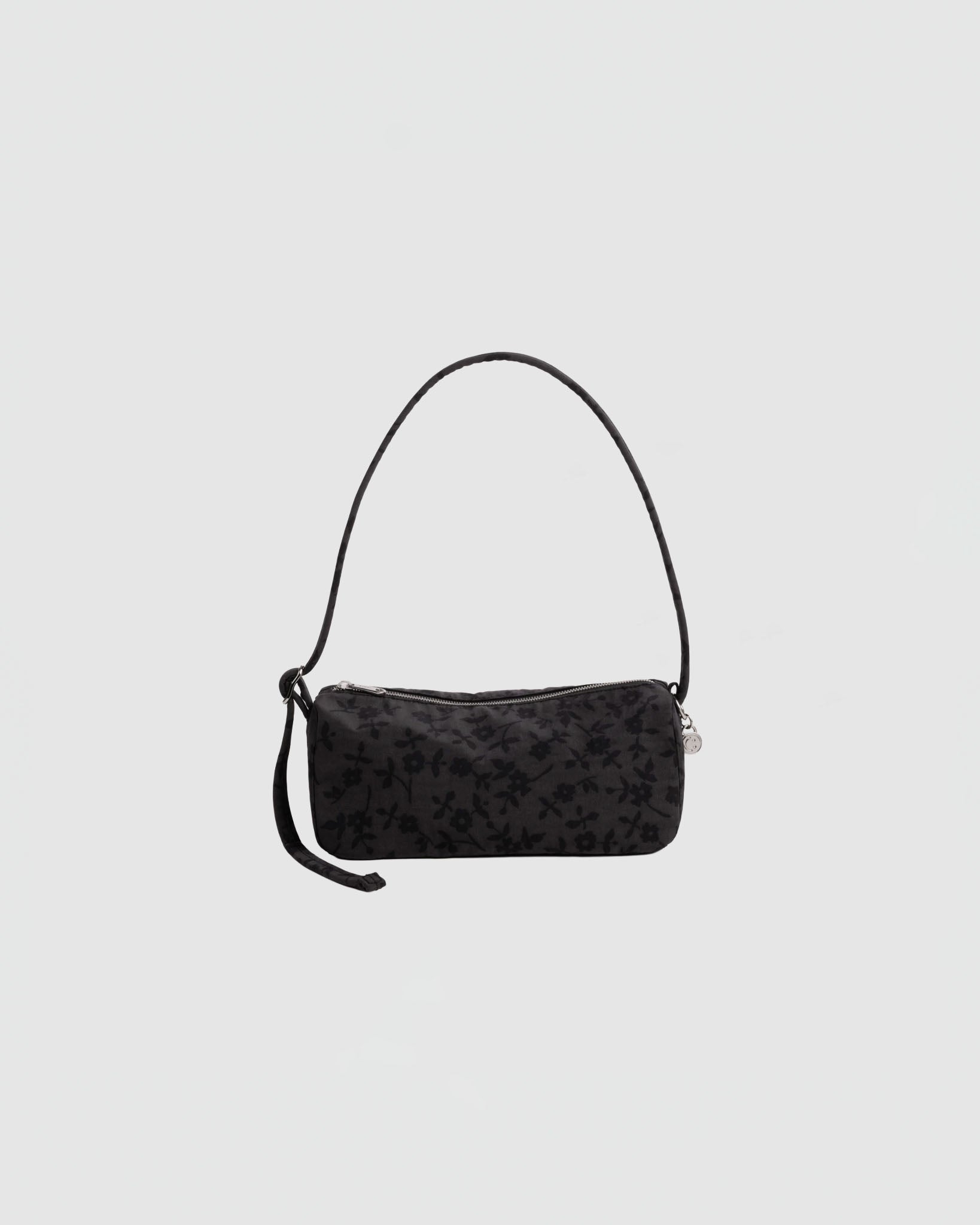 Baggu Nylon Loaf Bag in Charcoal Ditsy Floral