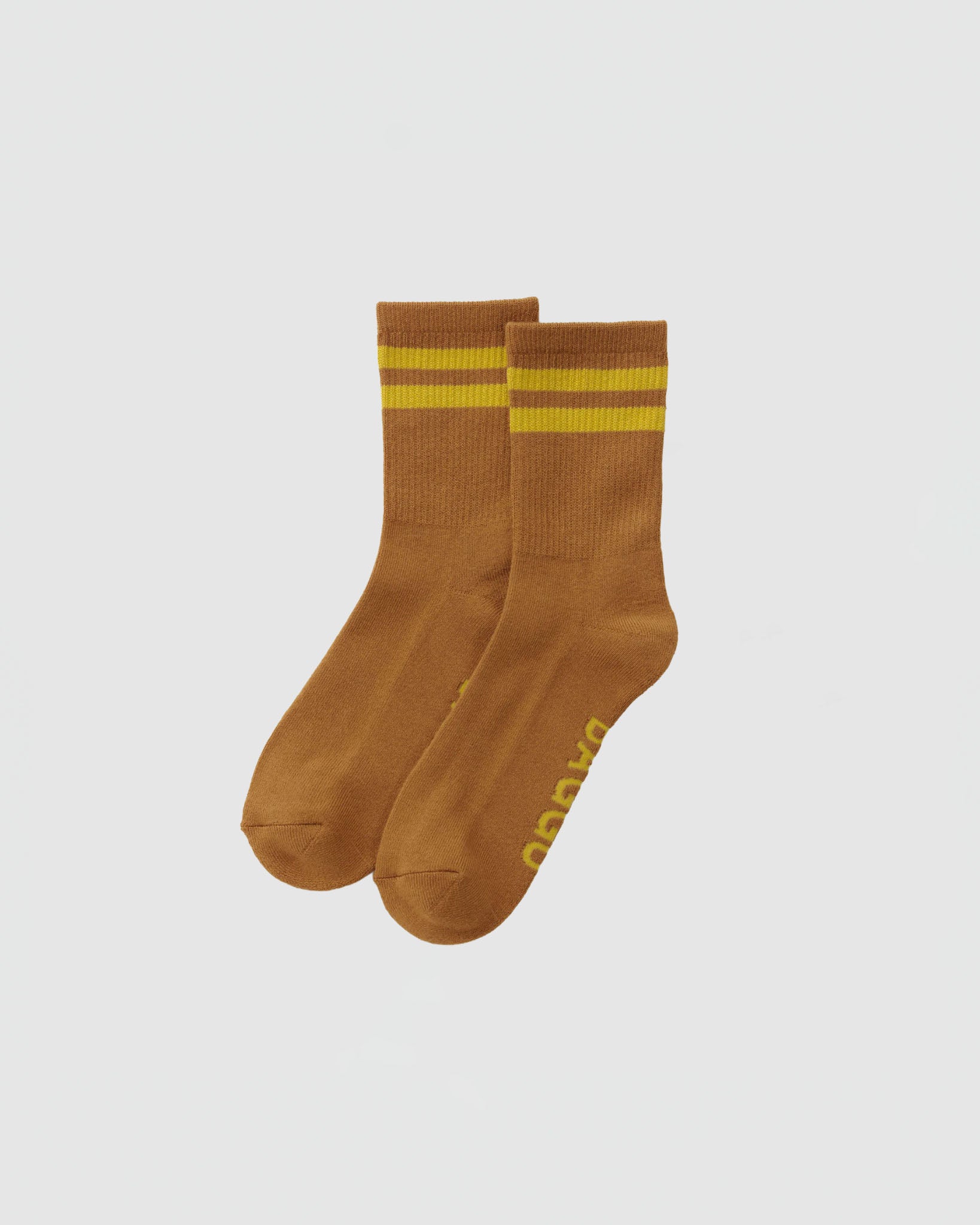 Baggu Ribbed Sock in Toffee Stripe