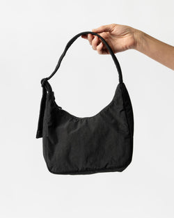 Baggu Mini Nylon Shoulder Bag in Black