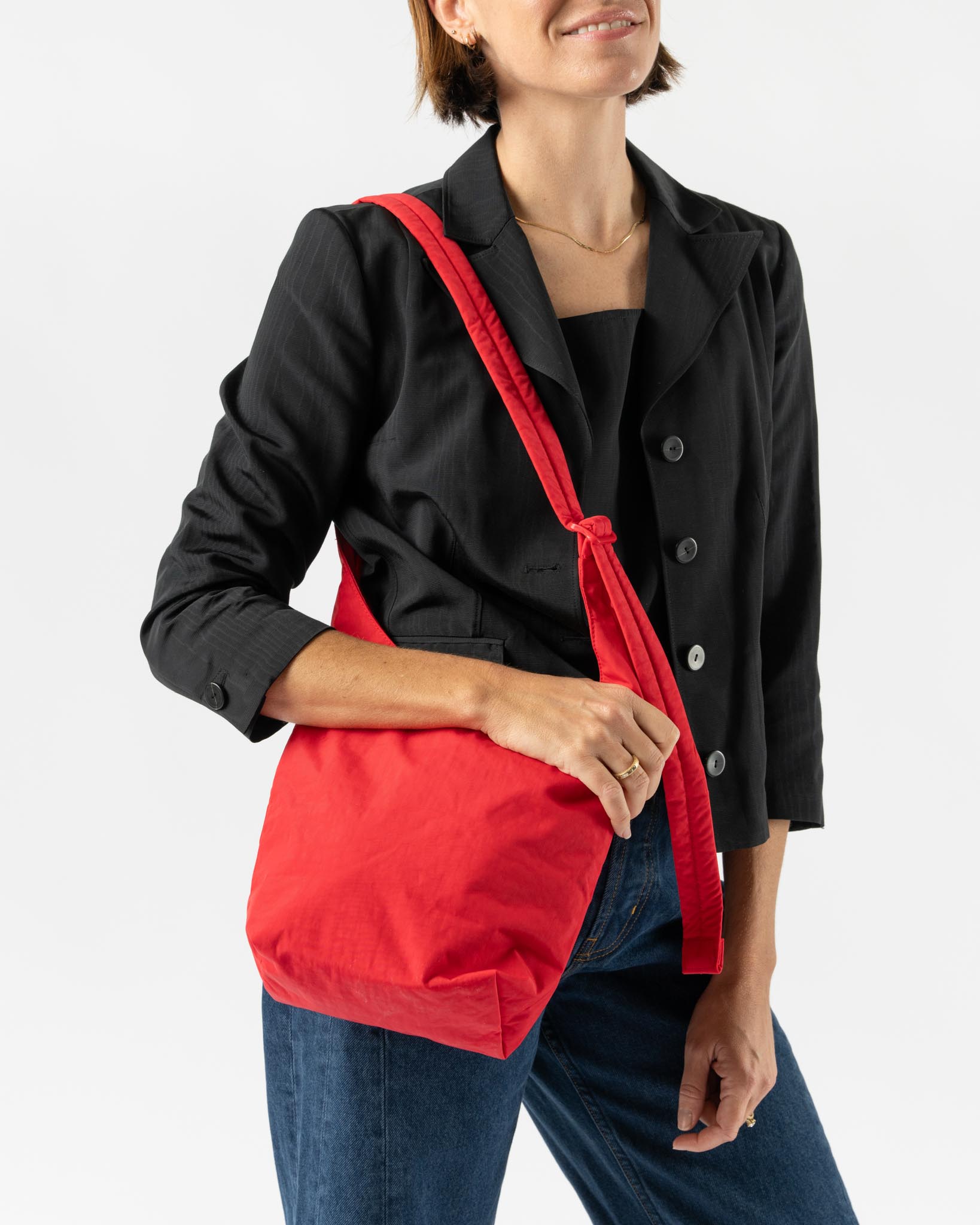 Baggu Small Nylon Sling in Candy Apple Curated at Jake and Jones