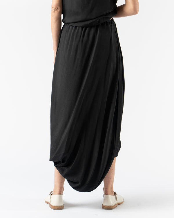 Lauren Manoogian Balloon Skirt in Black – soft black balloon-style skirt