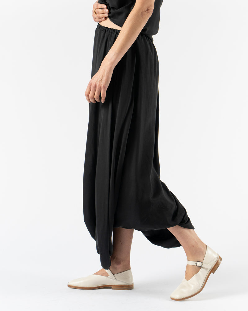 Lauren Manoogian Balloon Skirt in Black – sculptural wool blend skirt with modern oversized shape
