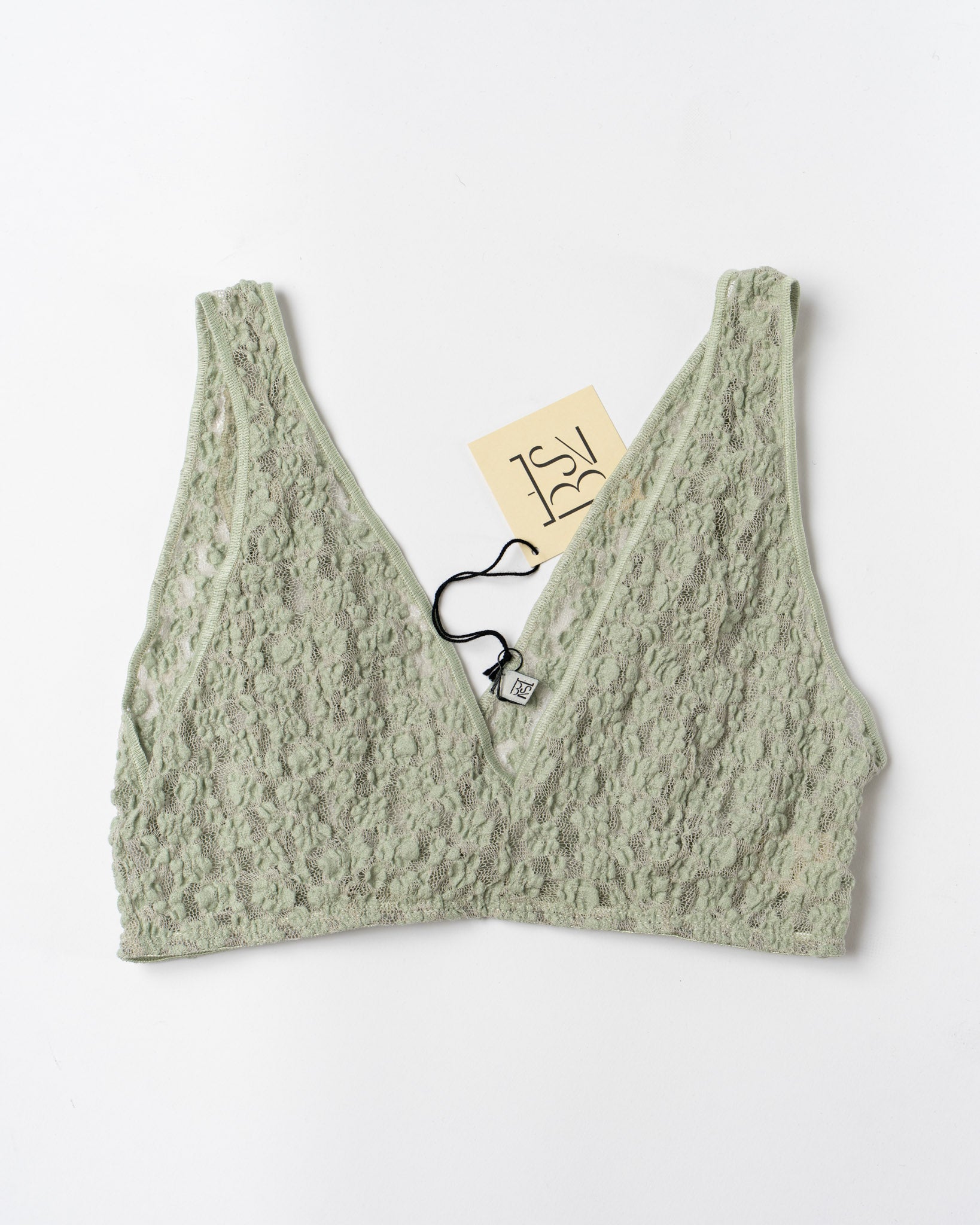 Baserange Crescent Bra in Conta Green