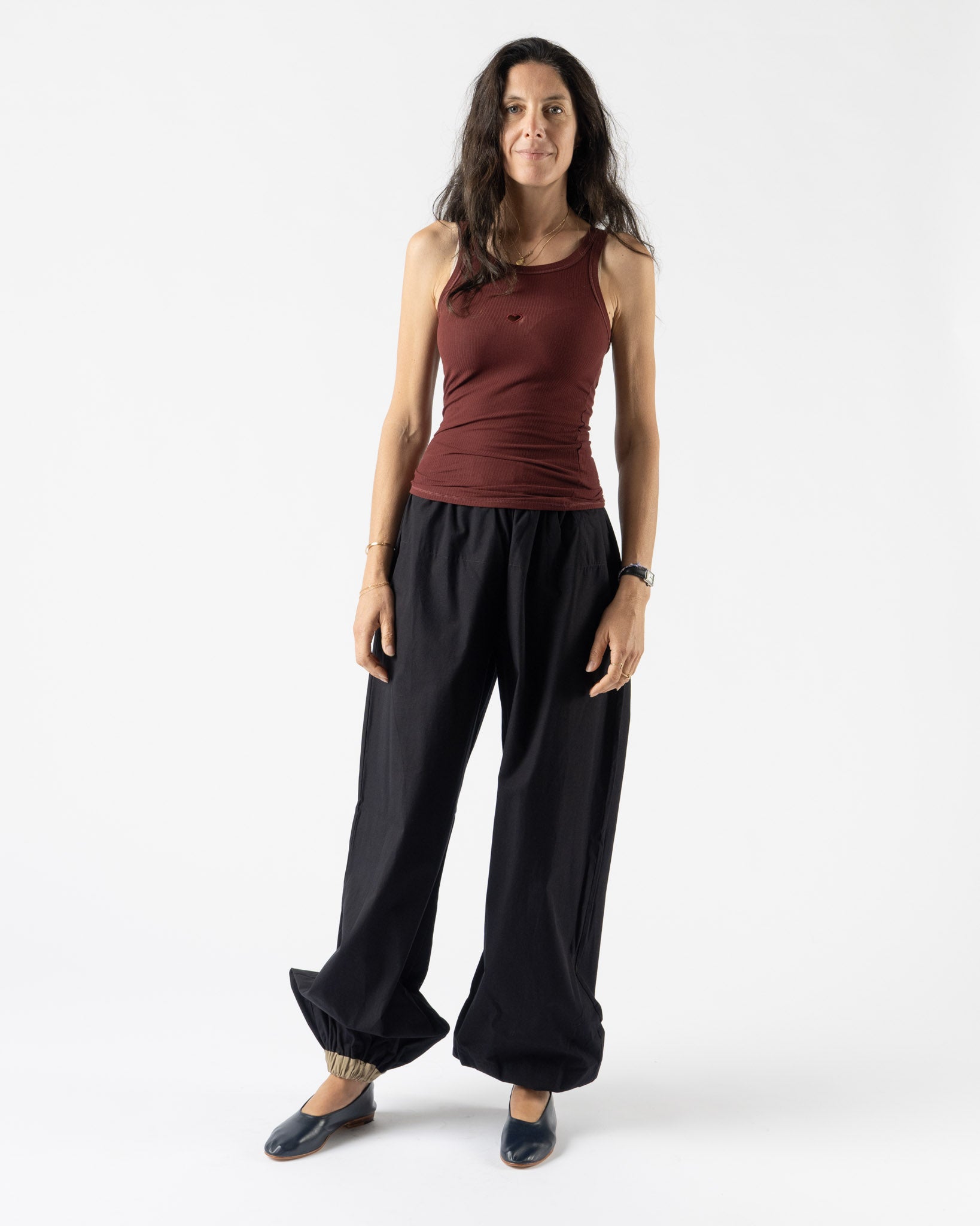 Baserange Heart Tank in Nara Red