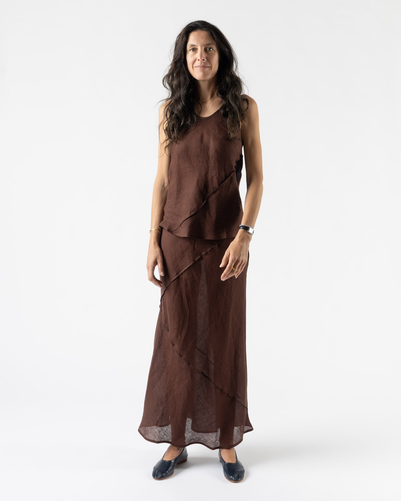 Baserange Lava Top in Ama Brown