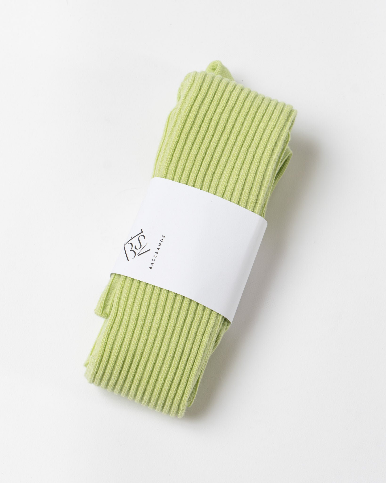 Baserange Rib Overknee Socks in Kir Green