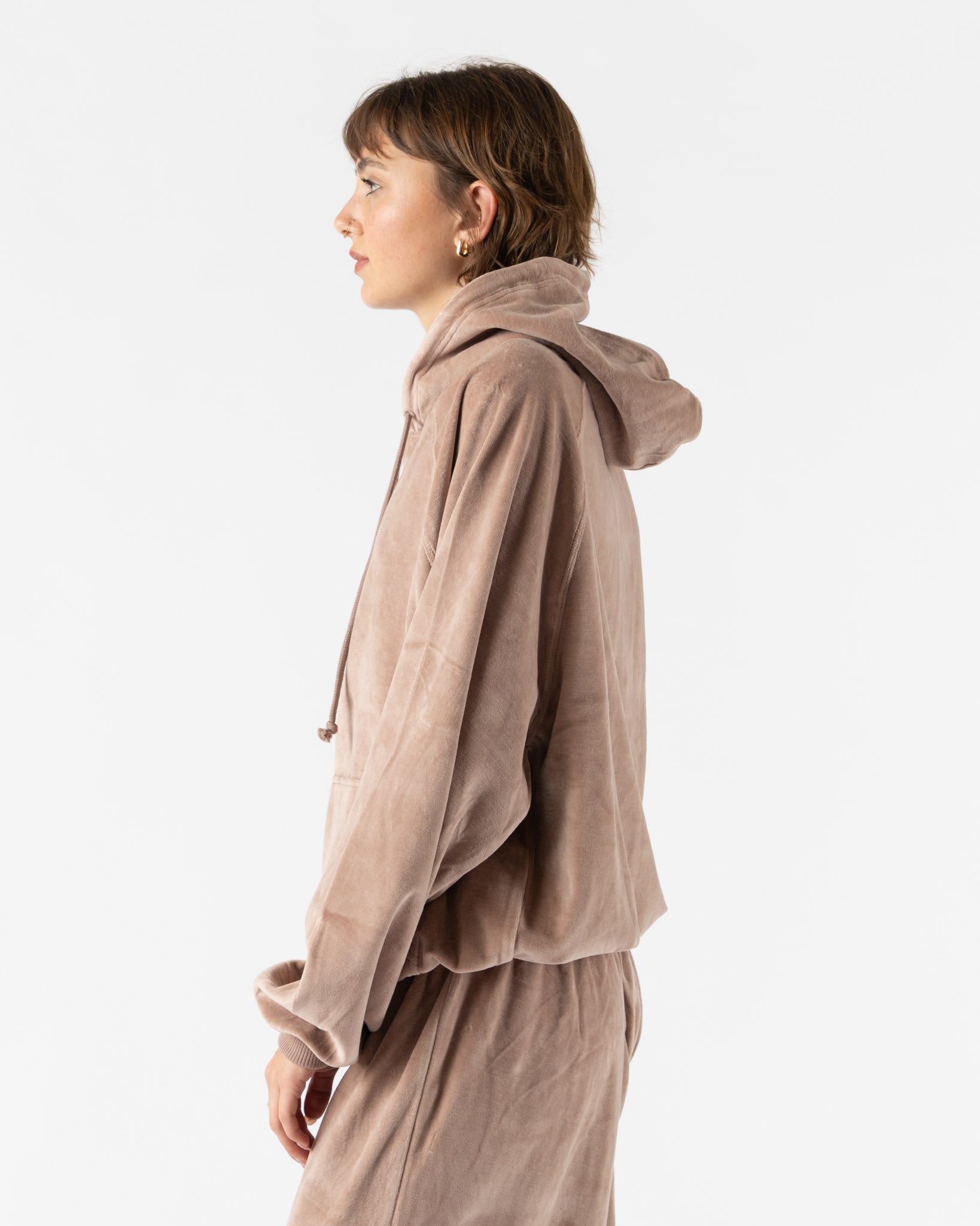 Baserange Rim Raglan Hoodie in Tecto Brown Curated at Jake and Jones