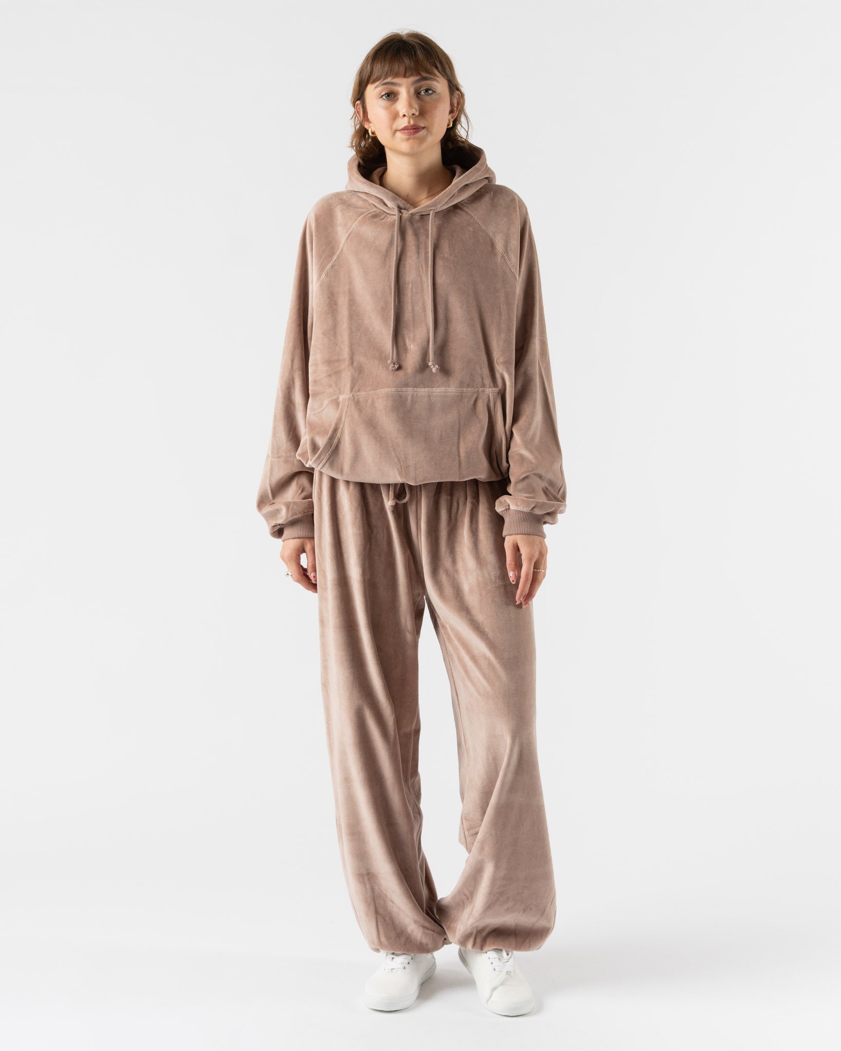 Baserange Rim Raglan Hoodie in Tecto Brown Curated at Jake and Jones