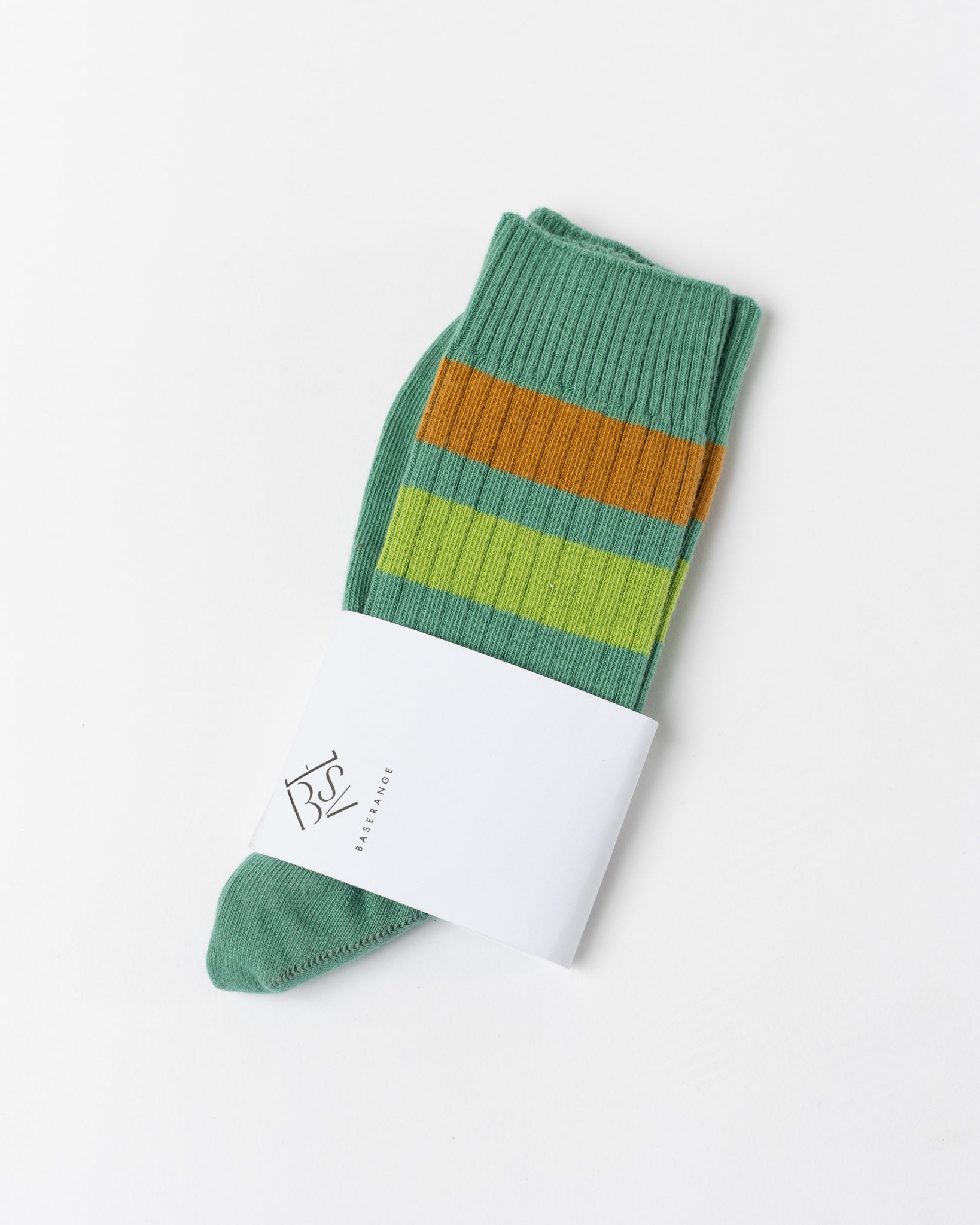 Baserange Race Overankle Socks in Orbit Green