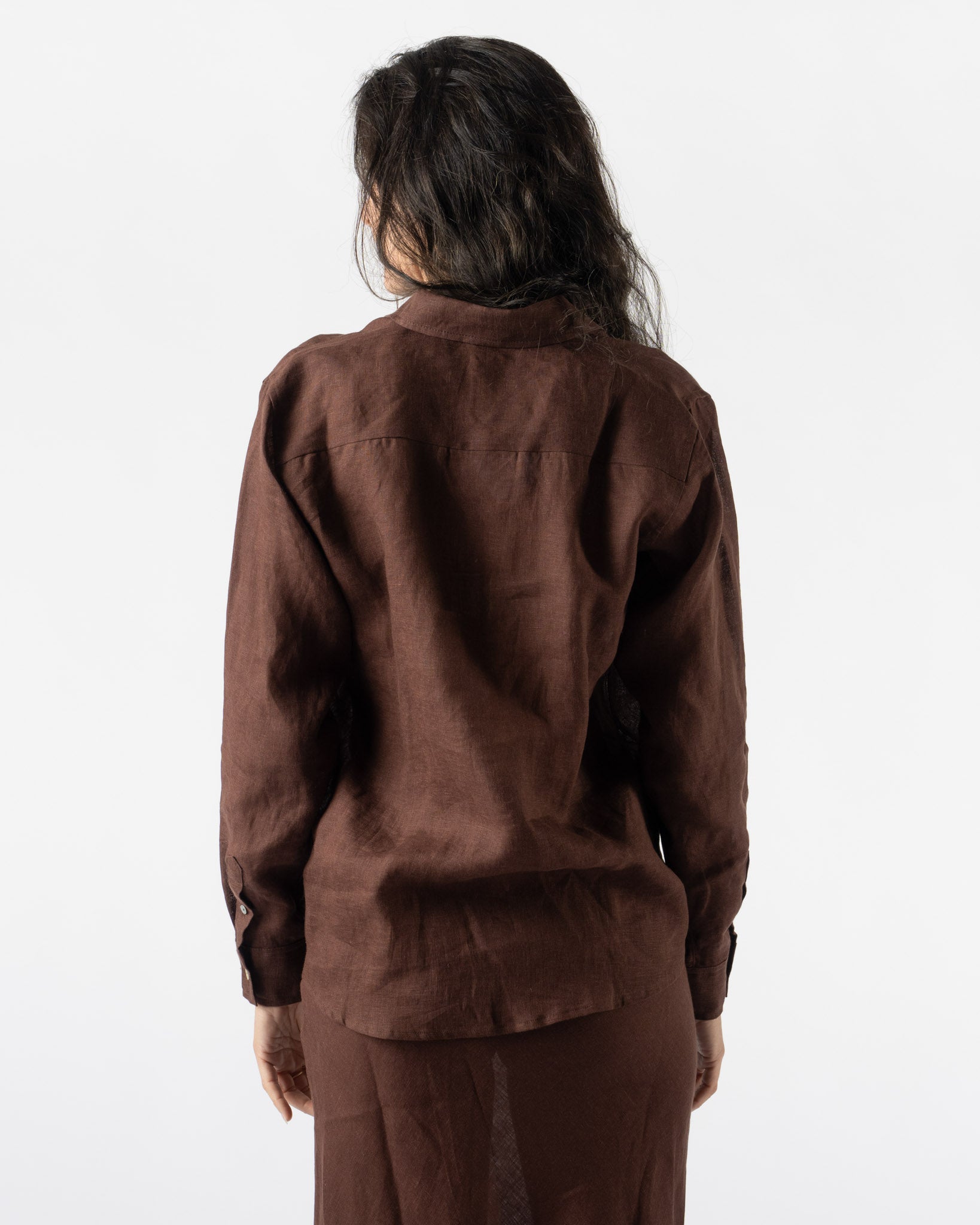 Baserange Stoa Shirt in Ama Brown