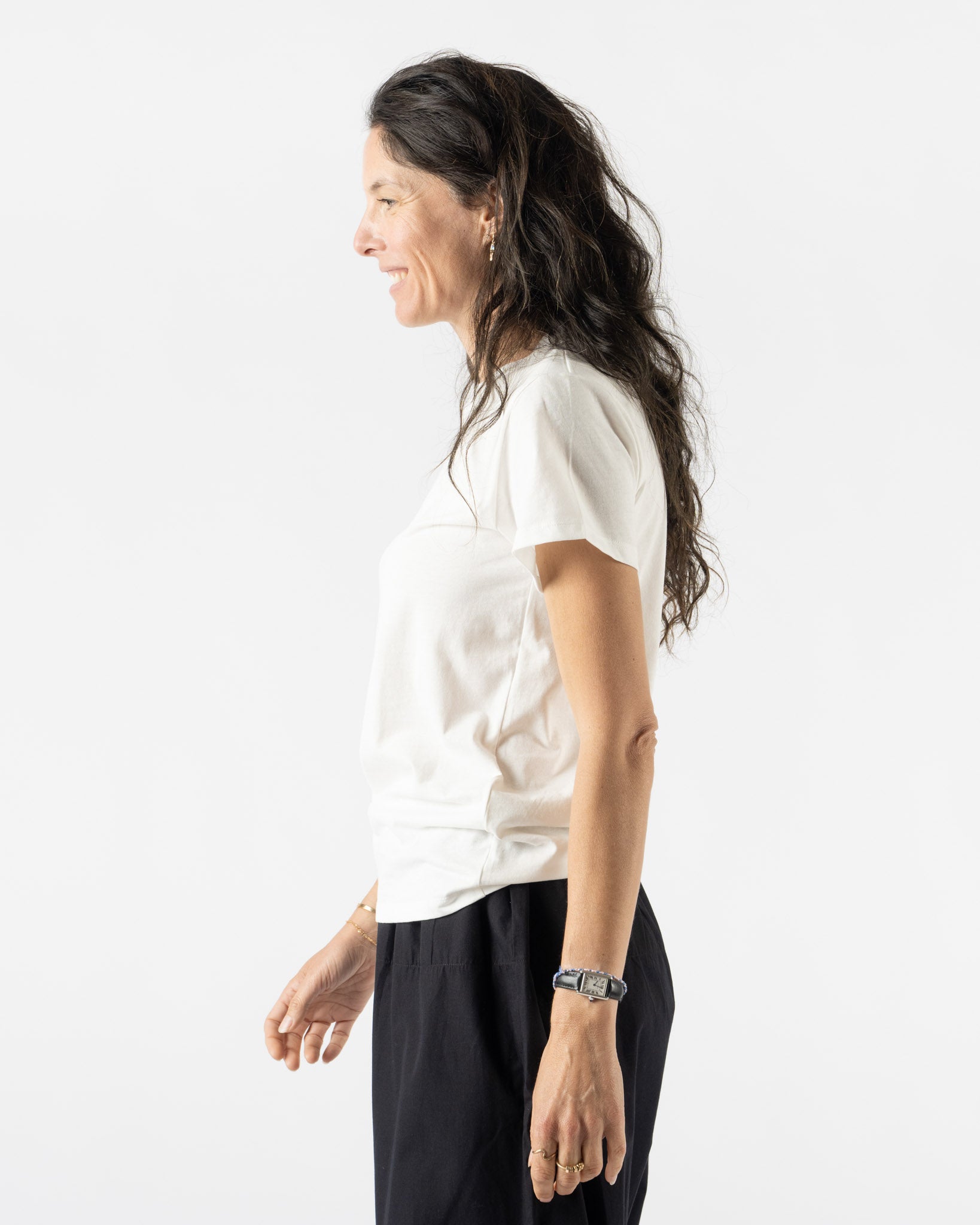 Baserange Tee Shirt in Off White Undyed