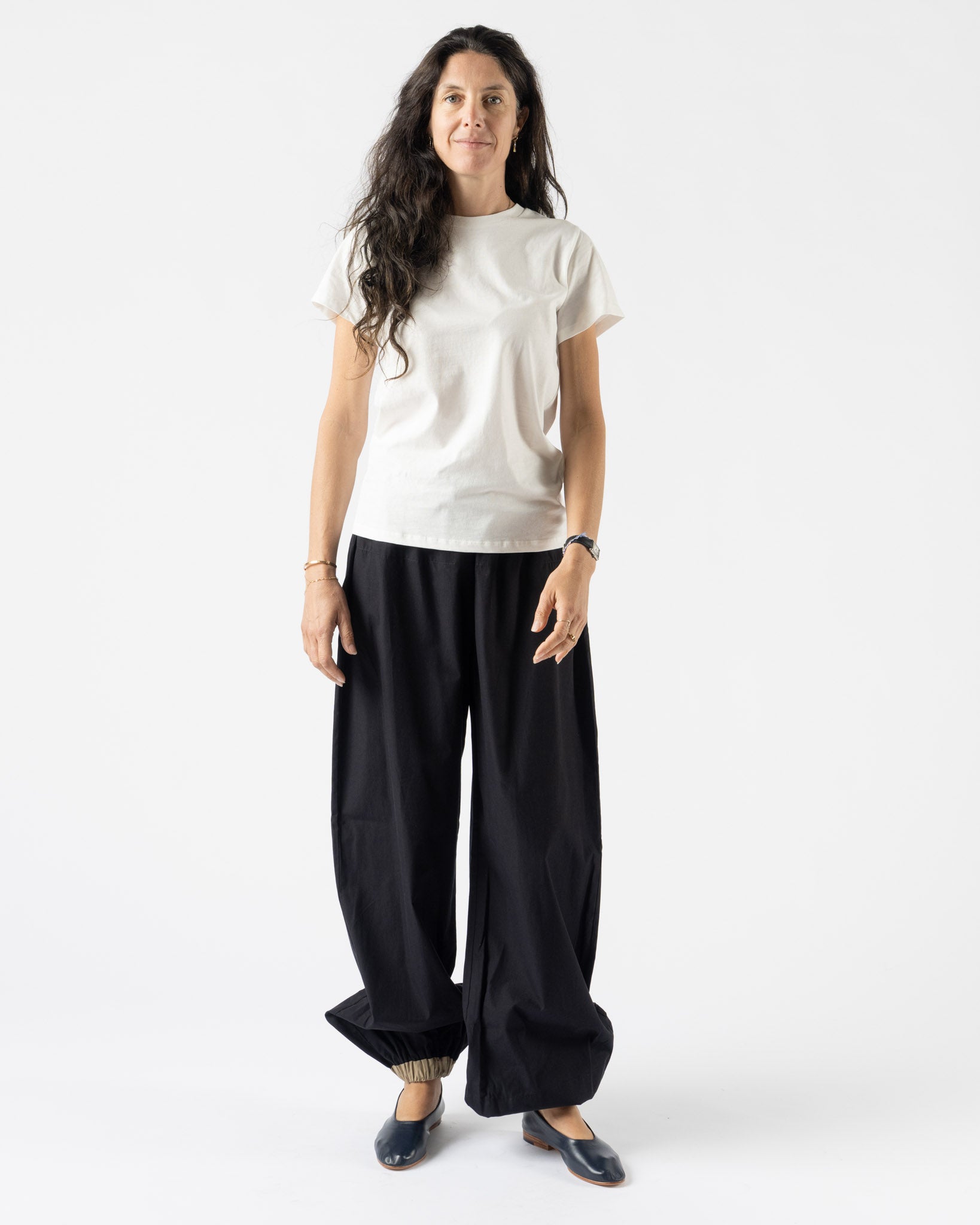 Baserange Tee Shirt in Off White Undyed